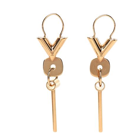 louis vuitton long earrings|louis vuitton enamel earrings.